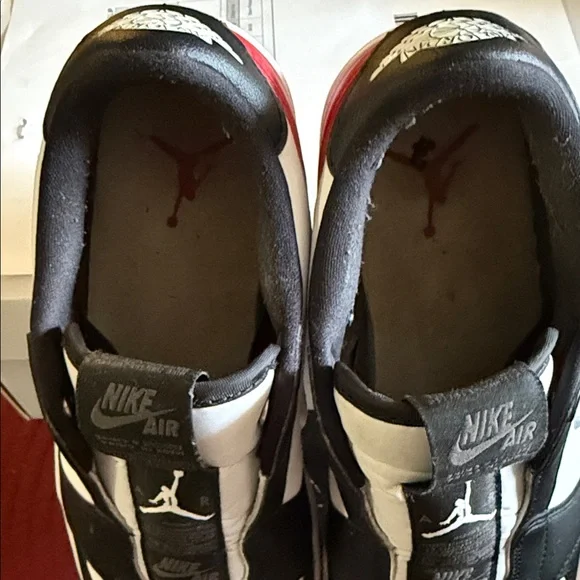 Nike Air Black and White Slip-On Sneakers - Picture 4 of 5